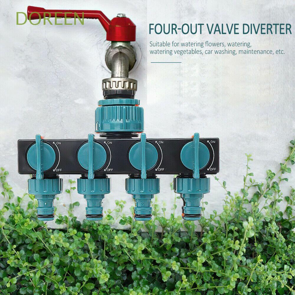 DOREEN Water Splitter Hose 4 way Watering Switcher Garden Supplies