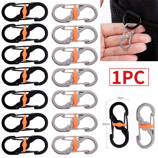 20 Pieces S Carabiner Small Alloy Snap Hook Zipper Clips Anti Theft S  Shaped Double Carabiner