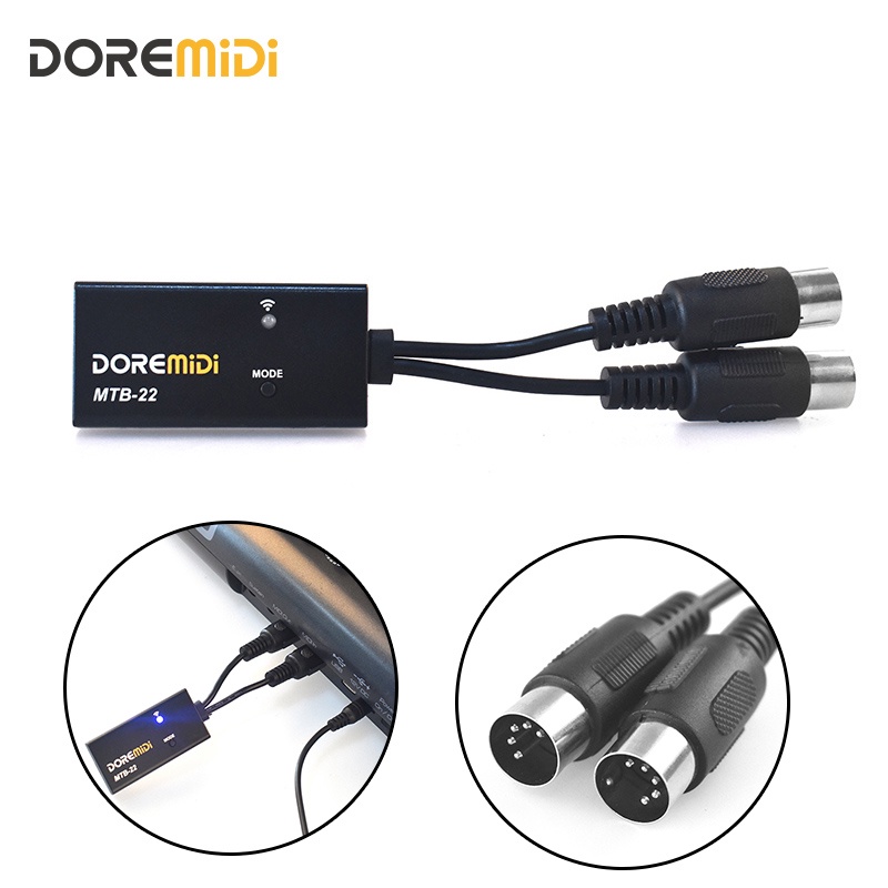 MIDI THRU-6 Pro Box Splitter + Filter - Converte 1 Input In 6 Output MIDI + USB MIDI
