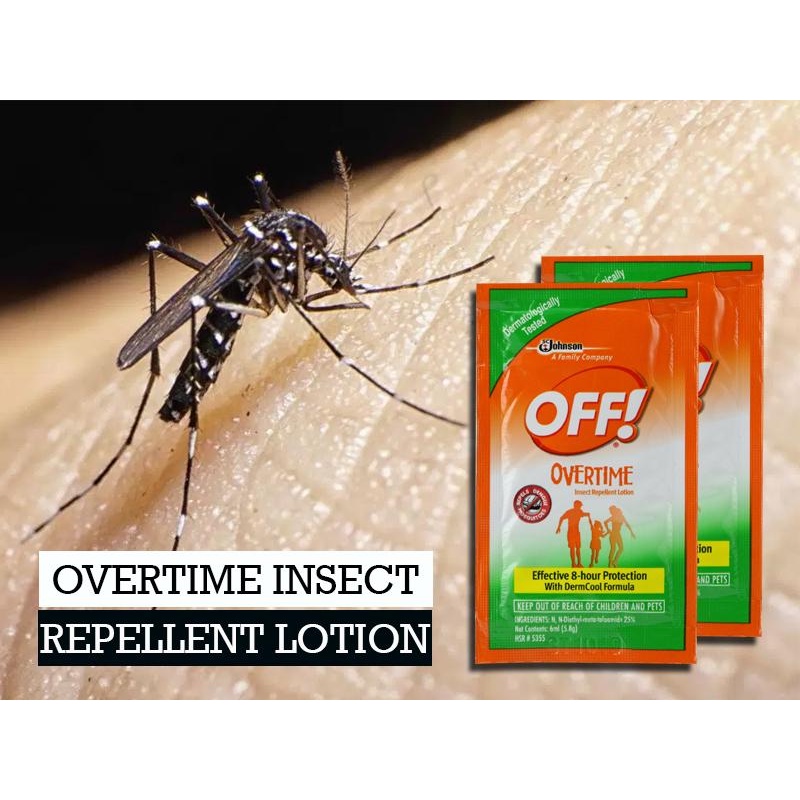 OFF LOTION Insect Repellent Lotion 5.8g per sachet (12pcs) Shopee