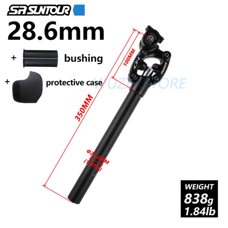 SR SUNTOUR NCX suspension seatpost 350mm mtb telescopic seatpost Spring
