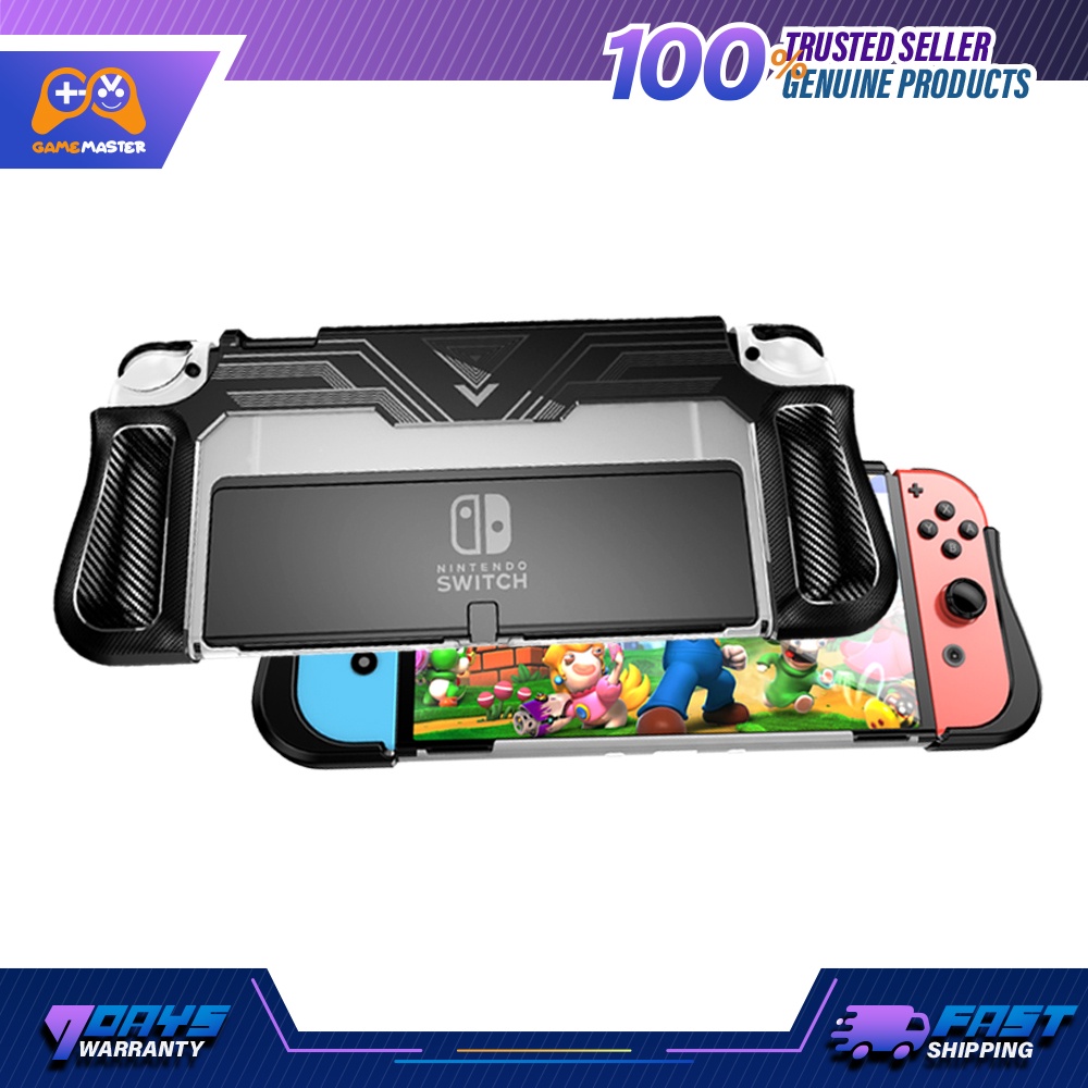 Nintendo Switch OLED Back Case Cover Switch OLED TPU+PC NS OLED Gaming