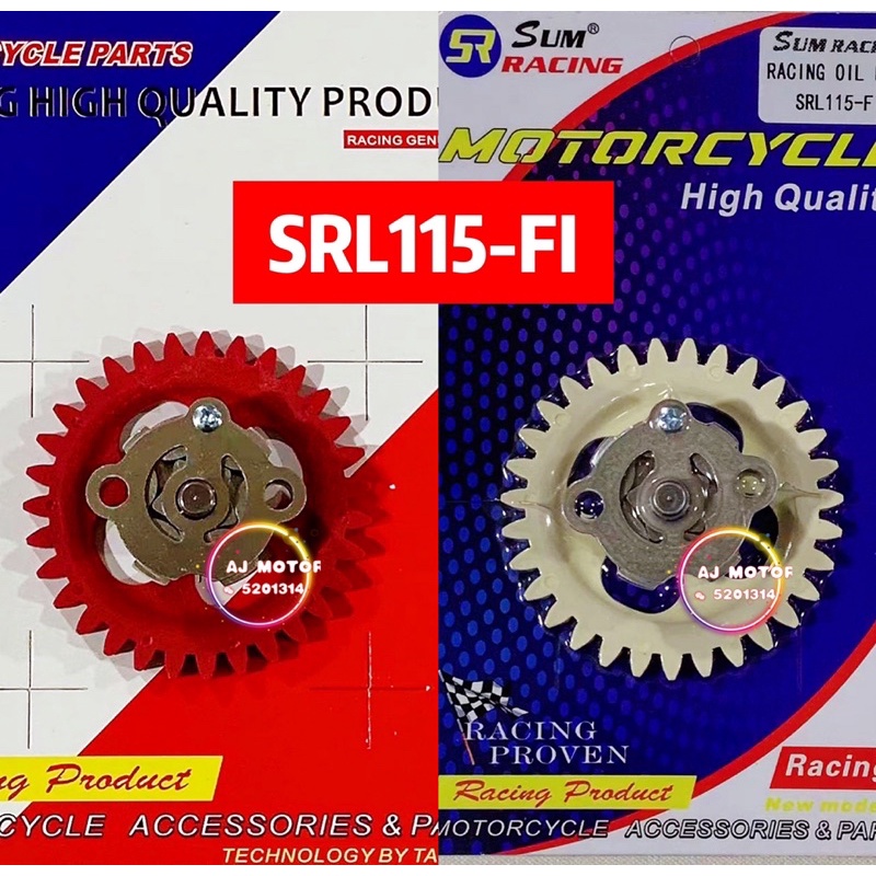 YAMAHA SRL115 FI SUM RACING OIL PUMP GEAR 115FI 115 SRL LAGENDA MINYAK