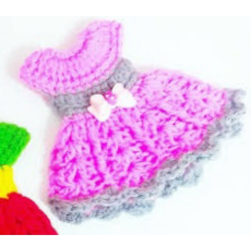 CROCHET MINI DRESS KEYCHAIN DIY SOUVENIR PARTY GIVE AWAY Perfume Holder |  Shopee Philippines