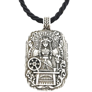 Frigg Pendant - Bronze  Norse Goddess Frigga Necklace – Sons of