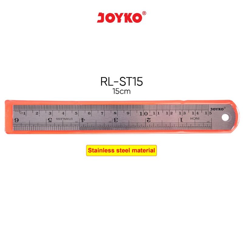 Joyko RL-ST15 Stainless Steel Ruler 15cm Iron Ruler 15 cm | Shopee ...