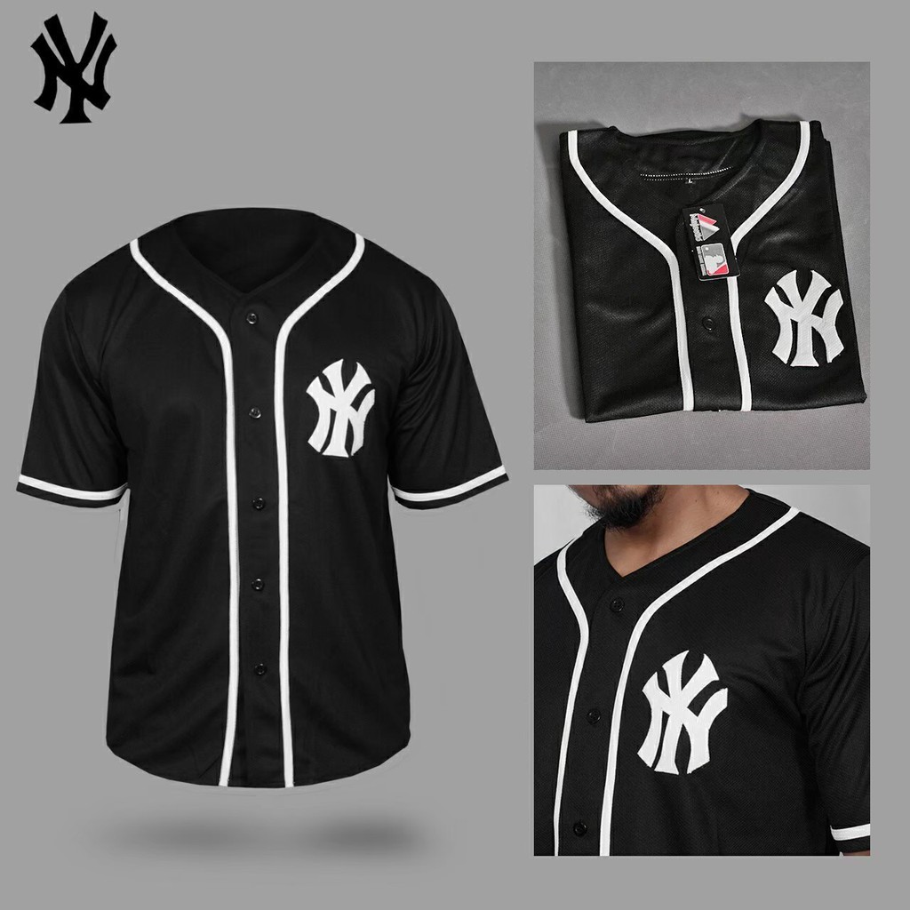 Ny LIST baseball jersey jersey UNISEX BLACK LIST baseball jersey