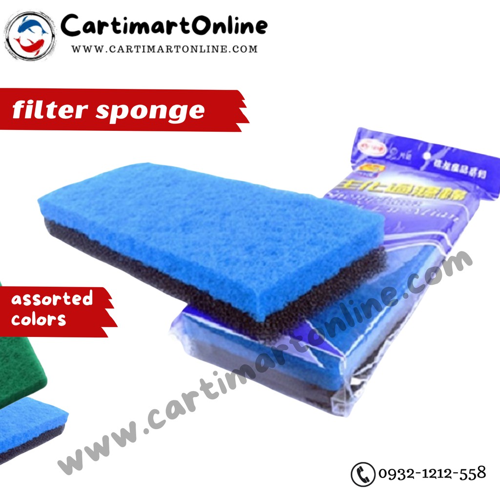 Sponge Filter Sponge Fiber Media for Aquarium or Fish Tank Filtration Shopee Philippines