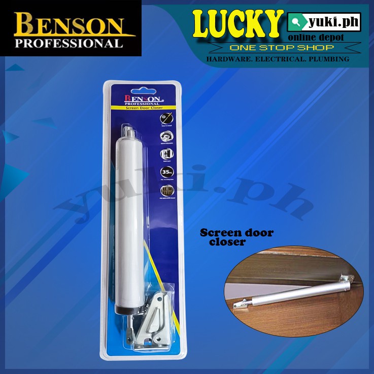 Benson Screen Door Closer Aluminum(Silver/Dark Brown) Shopee Philippines
