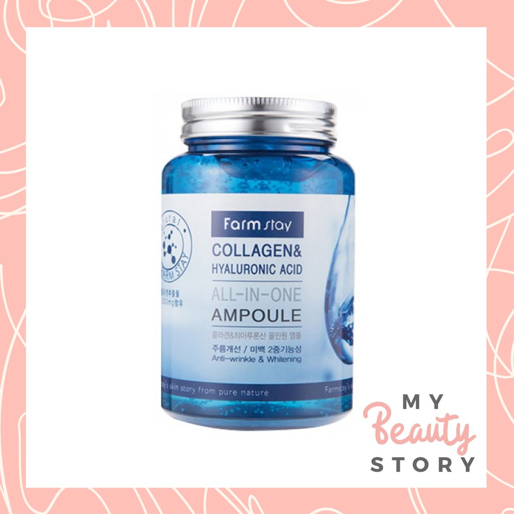 Farmstay Collagen & Hyaluronic Acid AllInOne Ampoule 250Ml Shopee