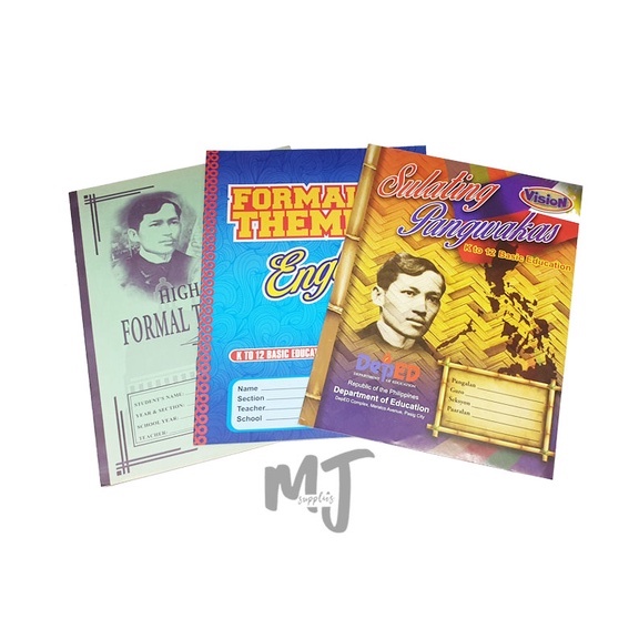 5 PCS. Sulating Pangwakas, Formal Theme English, HS Formal Theme Book ...