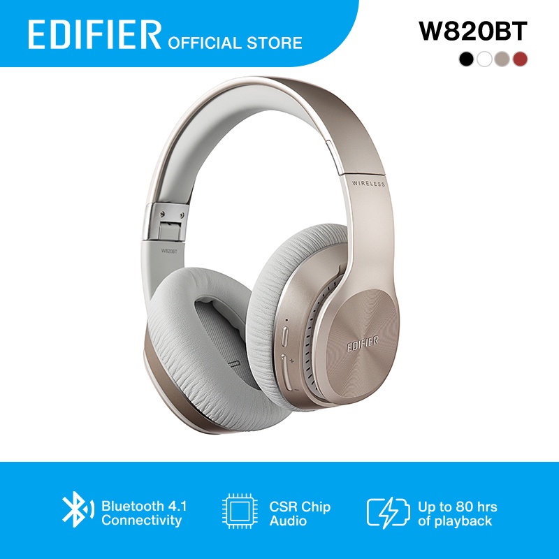 Edifier foldable wireless headphones with mic w820bt outlet