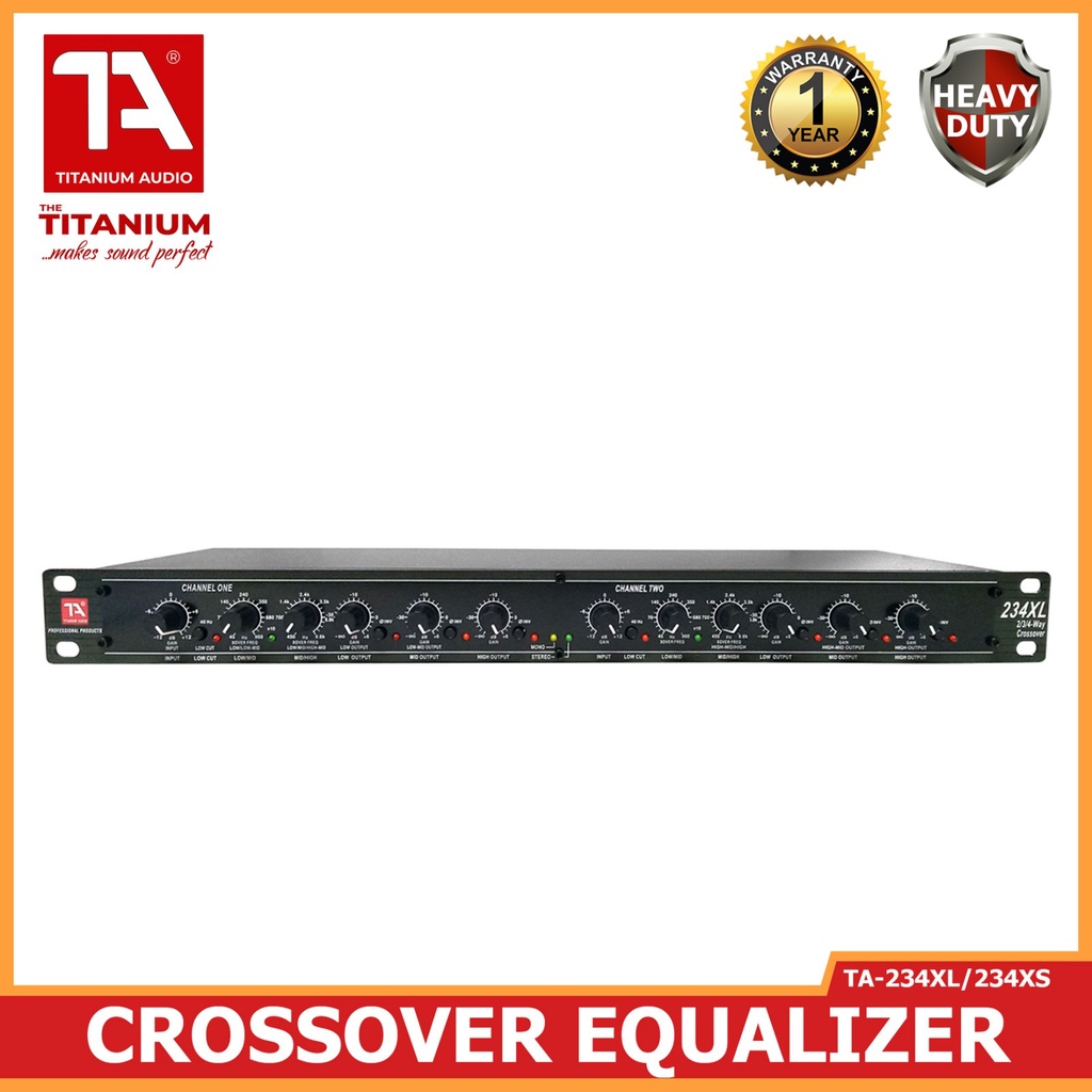 234Xl Crossover Professional Stereo 2/3 Way Mono 4 Way Crossover For