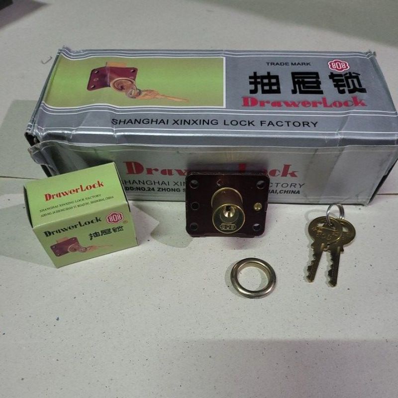 Drawer lock 808 Ori 16mm Small / lock / drawer lock / Shopee