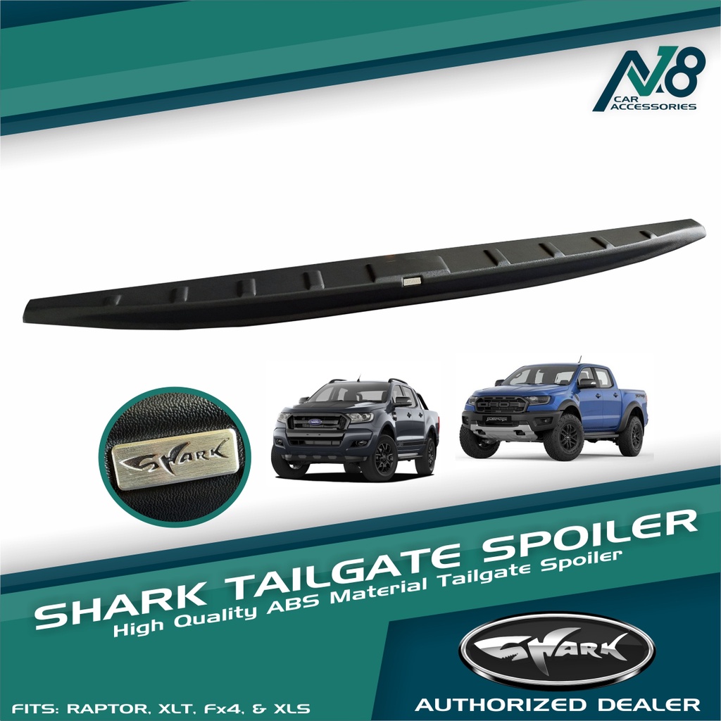 Shark Tail Gate Spoiler Ford Ranger Raptor, XLS, FX4 & XLT | Shopee ...