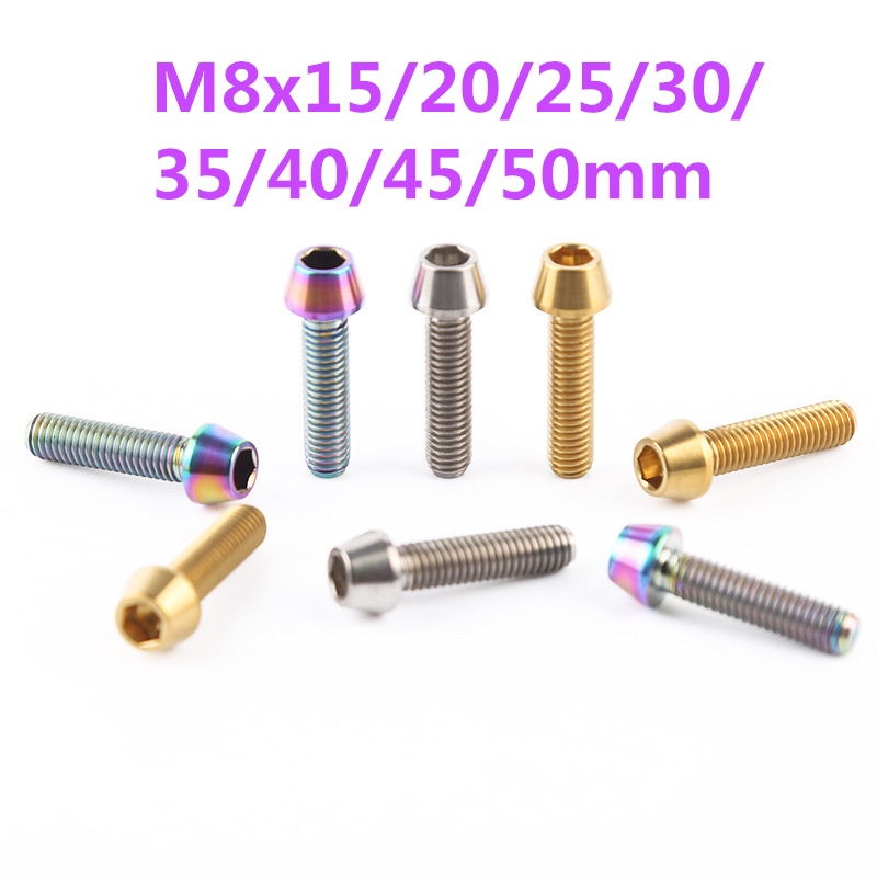 thumbnail image 2 of Tgou Titanium Bolt M8x15mm Square Hex Screws W/ Dust Cap Gasket For 2 of 11