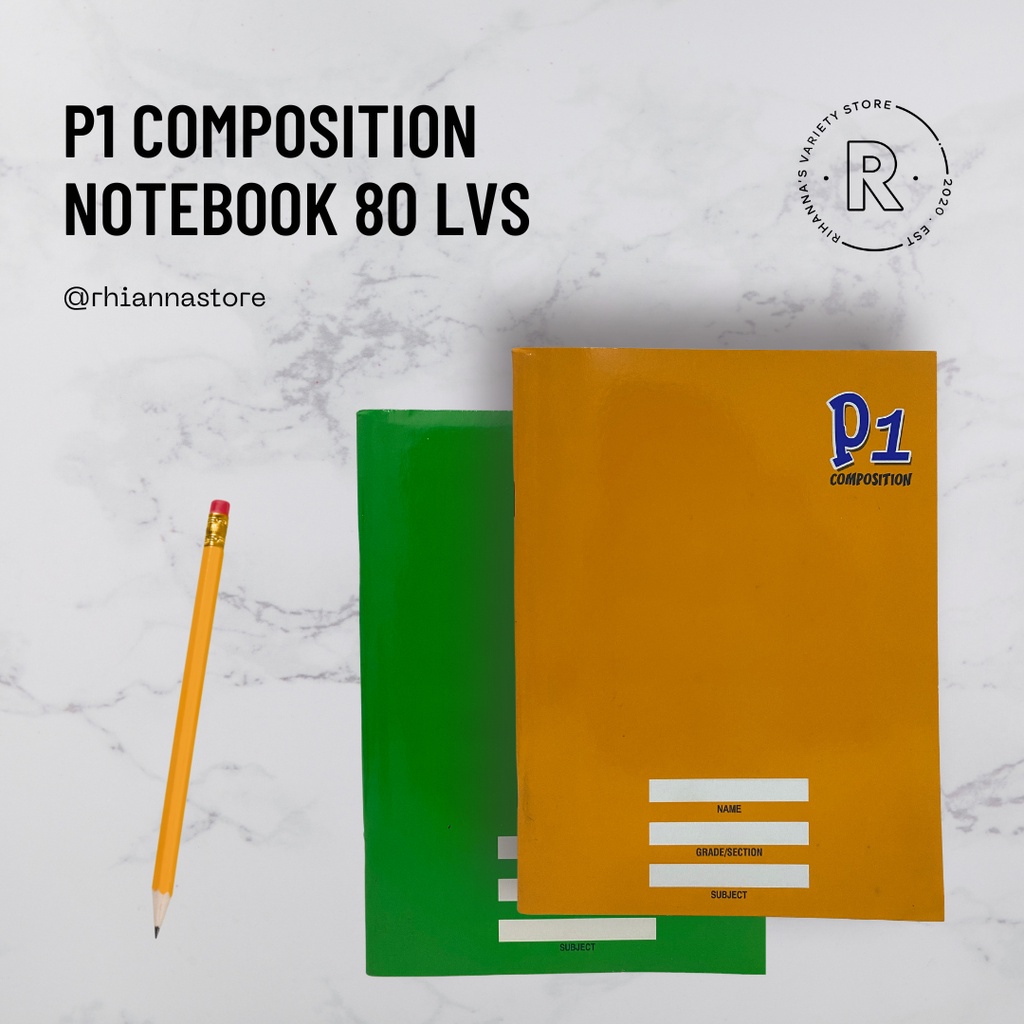 P1 Composition Notebook 80 Leaves | Shopee Philippines
