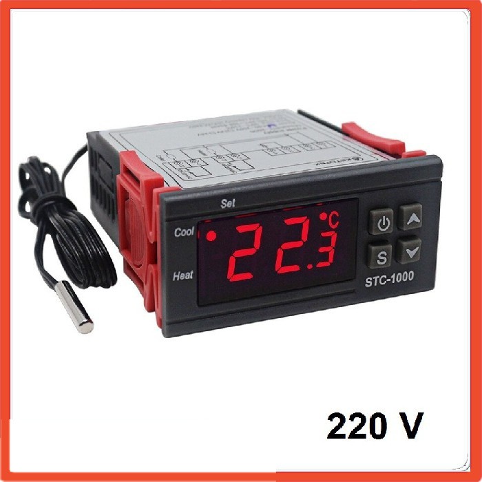 STC 1000 Digital Thermostat 220V Power Temperature Regulator ...