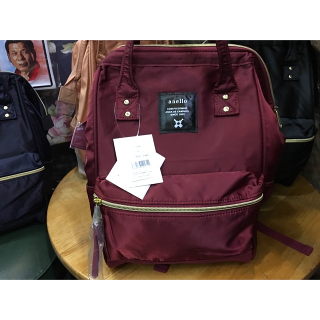 Wine nylon Anello Backpack