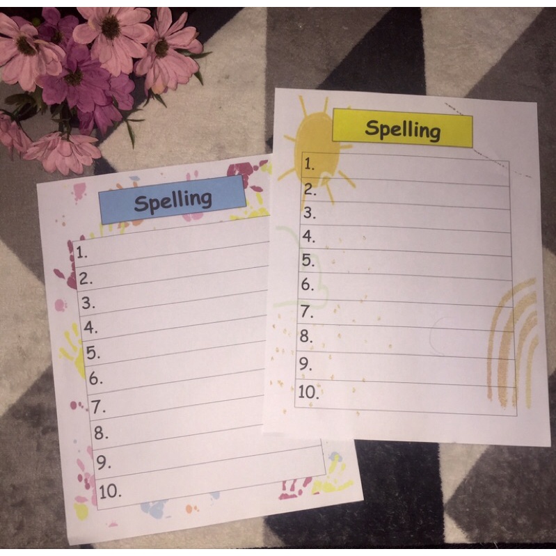 Spelling Pad or Laminated(Reusable) Shopee Philippines