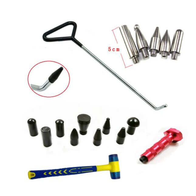 【Ready Stock】Paintless Dent Puller Rod Set Dent Repair Hood with Punch ...