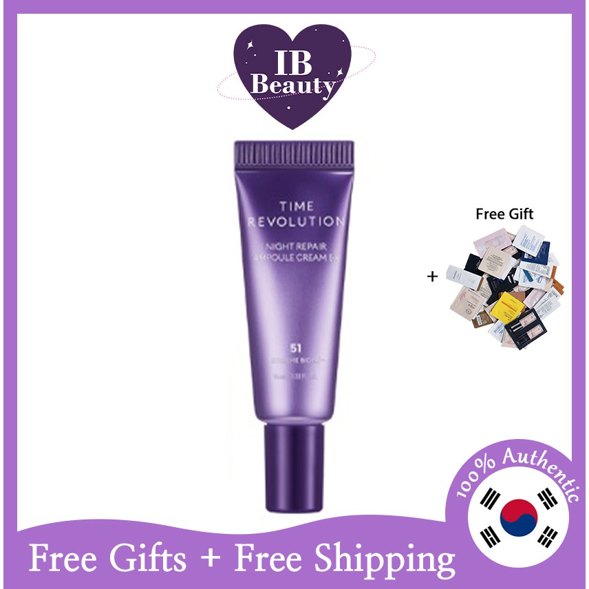 [MISSHA] TIme Revolution Night Repair Ampoule Cream 5X(5th Generation) 10ml (NO BOX) Shopee