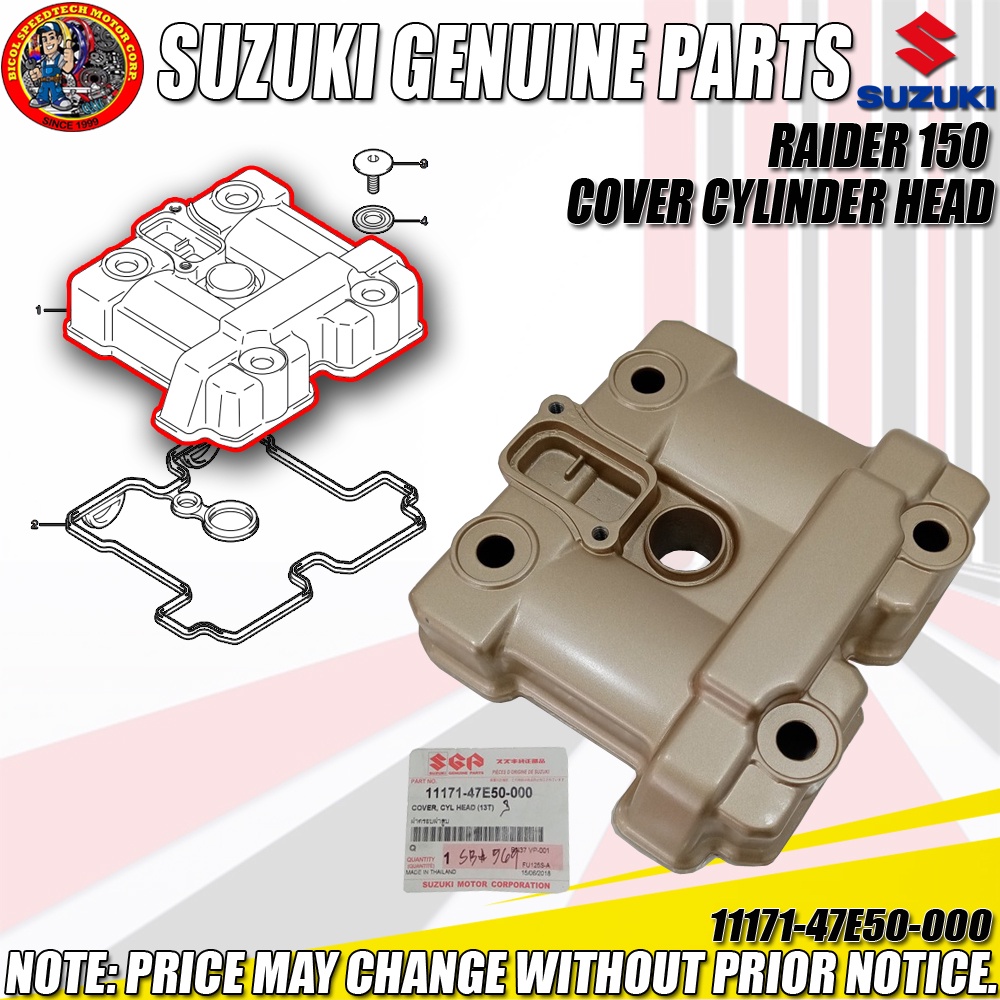 RAIDER 150 COVER CYLINDER HEAD (SGP) (GENUINE 1117147E50000
