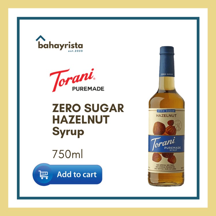 (KETO RECO) Torani Zero Sugar Syrups 750ml Shopee Philippines