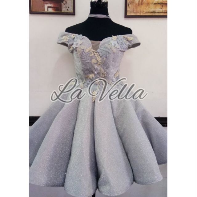 Cocktail 2024 dress gray