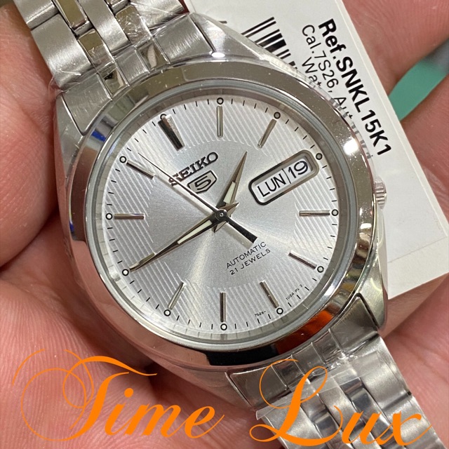 Seiko Men s Silver Automatic SNKL15K1 Shopee Philippines