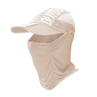 Outdoor Sun Protection Cap with Face Cover Foldable Fashion Sun Hat For Man  and Women Anti