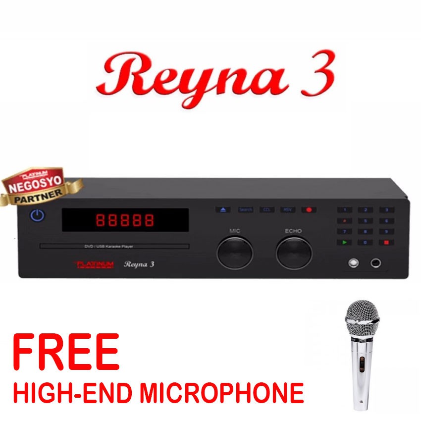 PACKAGE] Platinum Reyna 3 DVD Karaoke Player + Free HighEnd