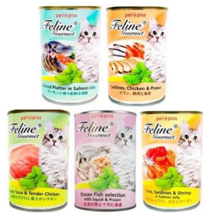 Spot goods FELINE GOURMET Cat Wet Food in Can 400G Shopee