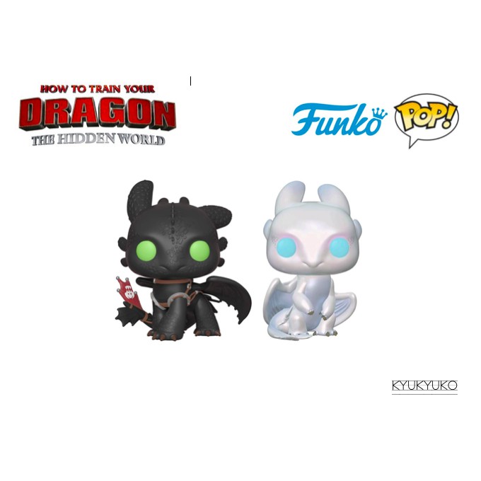 Toothless and light on sale fury funko pop