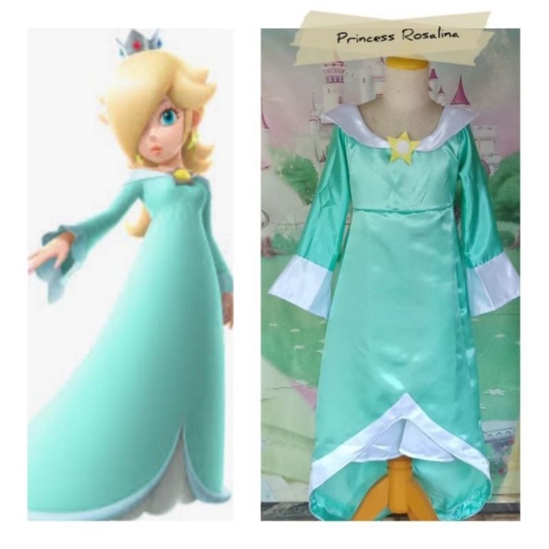 The Super Mario Galaxy Movie (2026) Rosalina Blue Dress Accessories Outfits Cosplay Costume