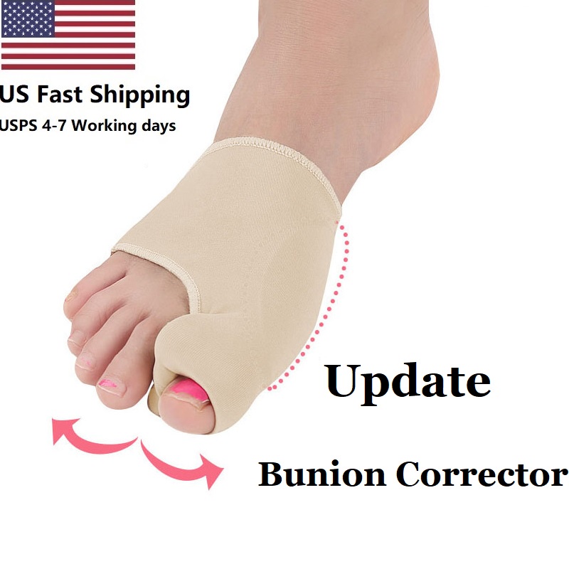 US 2PCS Updated Bunion Corrector Hallux Valgus Pedicure Socks Thumb Toe ...