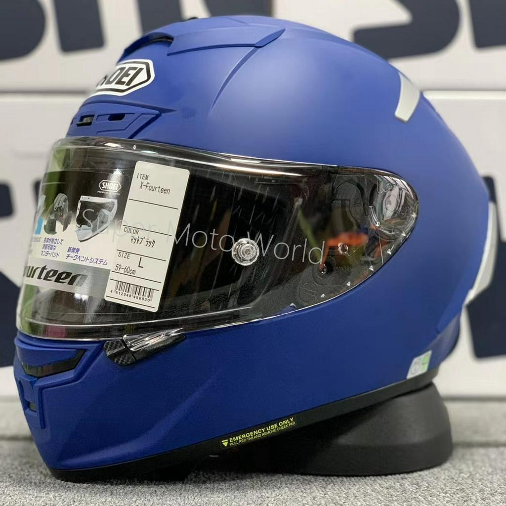 SHOEI X14 Full Face Helmet Shoei X14 Matte Blue Helmet For Motorcycle