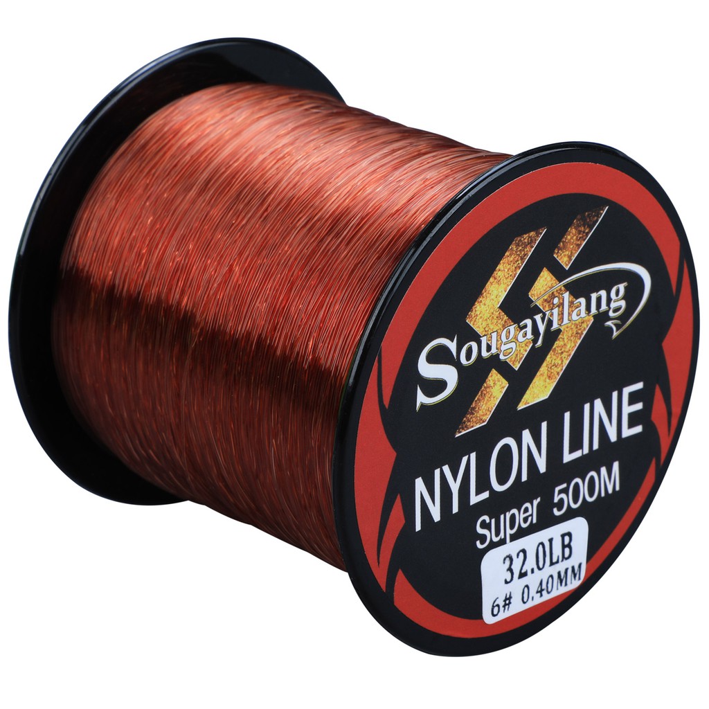 Sougayilang Super Strong Nylon 500m Fishing Lines 23-36.3lb | Shopee ...