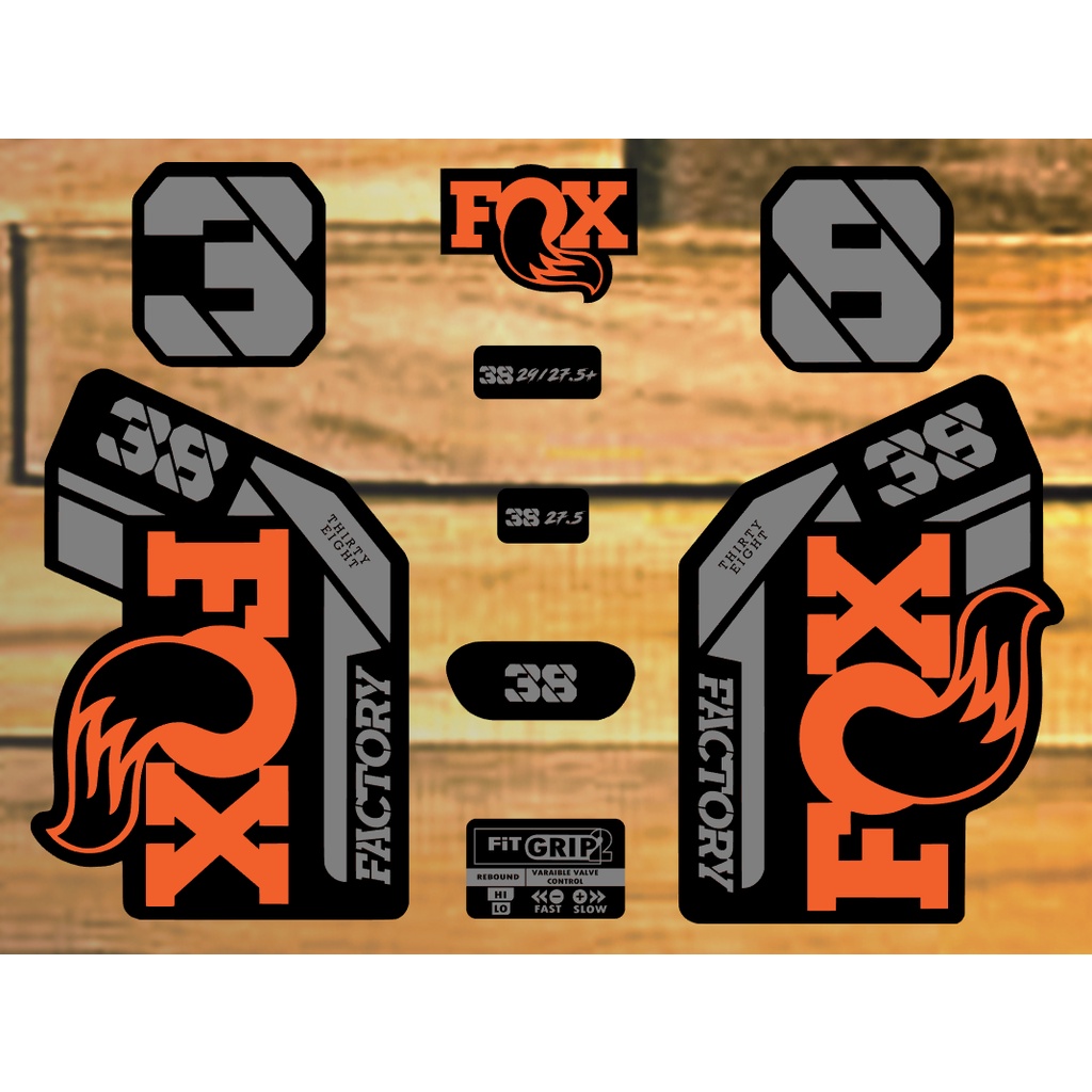 BIke fork decals set Fox 38 Factory decals set Waterproof strong adhesive Shopee Philippines