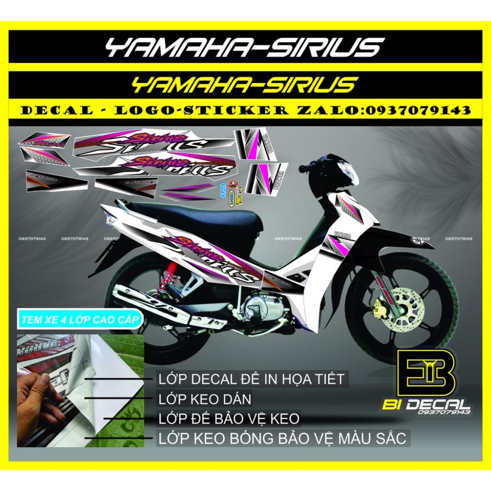 Sirius WHITE PINK car sticker | Shopee Philippines