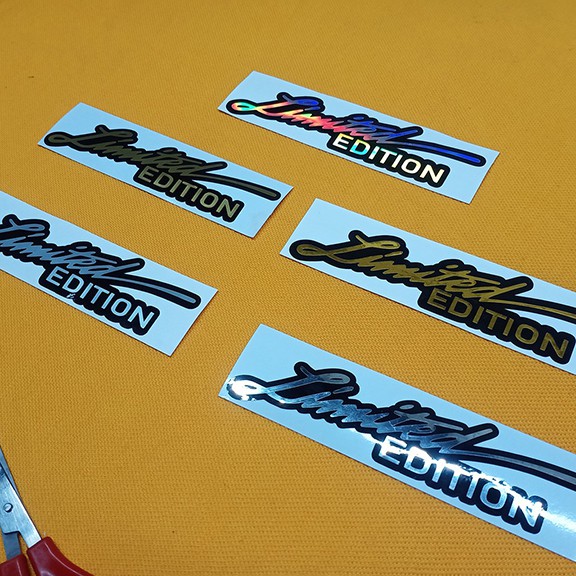 2 pcs Limited Edition Stickers, Vinyl Sticker cutout, Never Faded ...