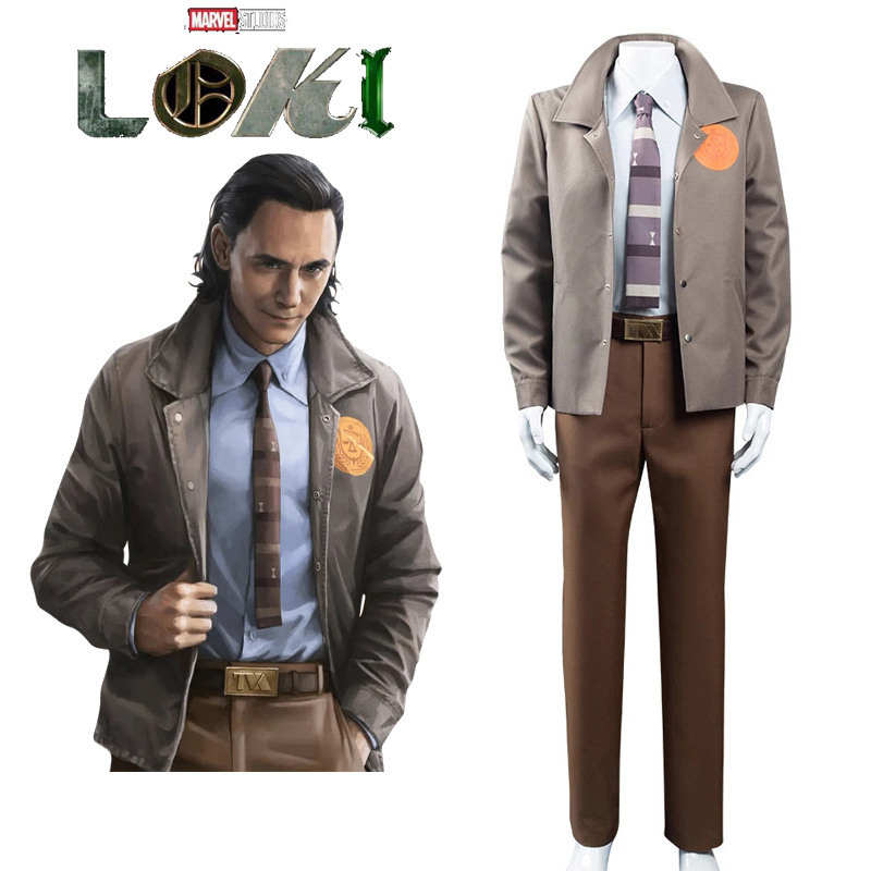 U.S. Drama LOKI Cosplay Costume Set Marvel Superhero The Avengers Thor ...