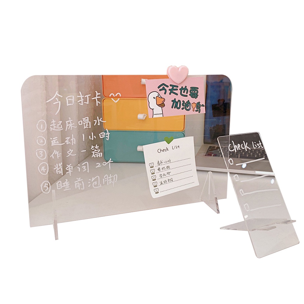 Ins Wind Simple Transparent Acrylic Note Board Student Message Board ...