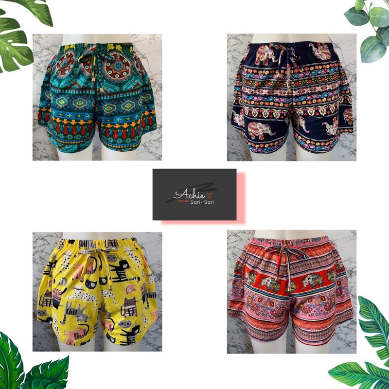 boho shorts womens