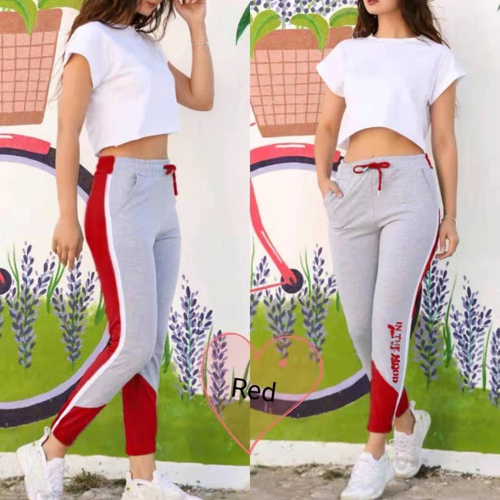 Shop casual jogger pants outfit women for Sale on Shopee Philippines