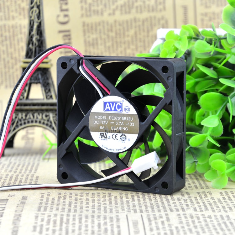 Ready Stock AVC 7015 12V 0.7A 7CM Double Ball High Air Volume CPU ...