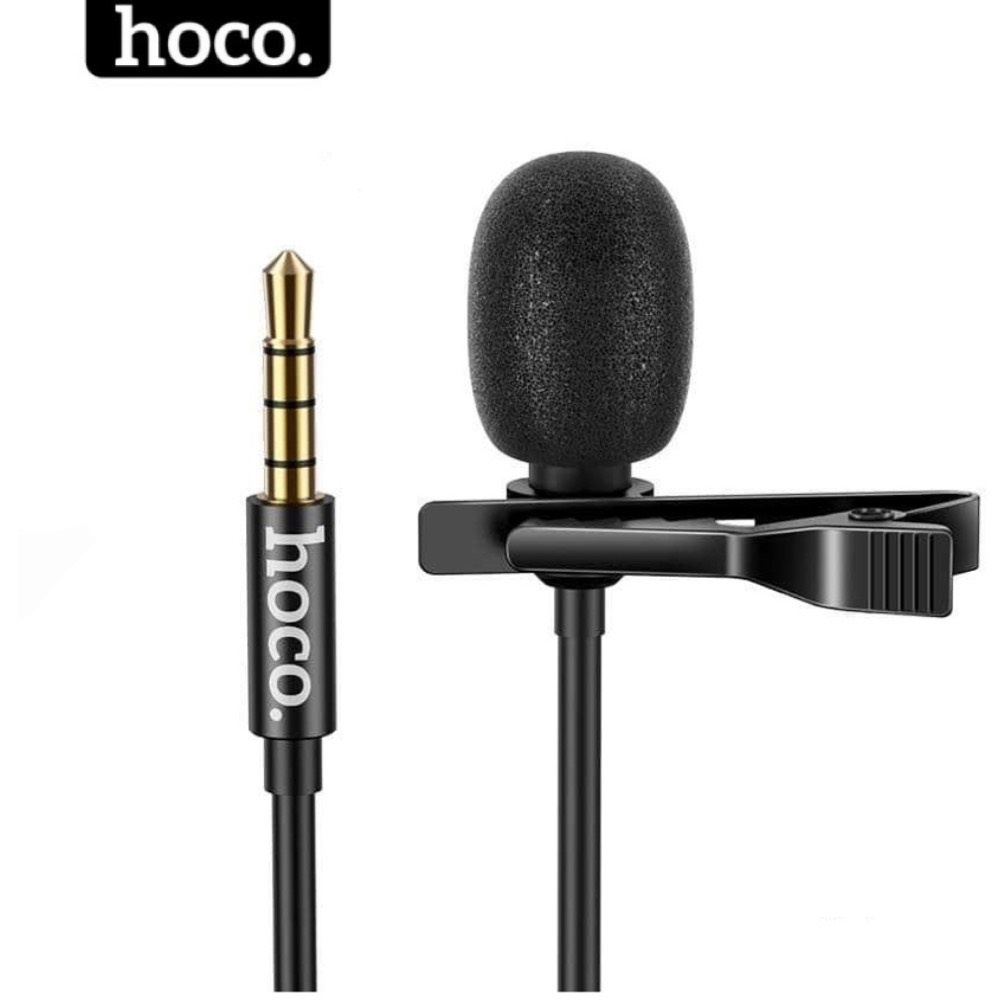 Hoco Genuine 3.5mm jack Recording Microphone With Audio Filter Handy For Phone Recording