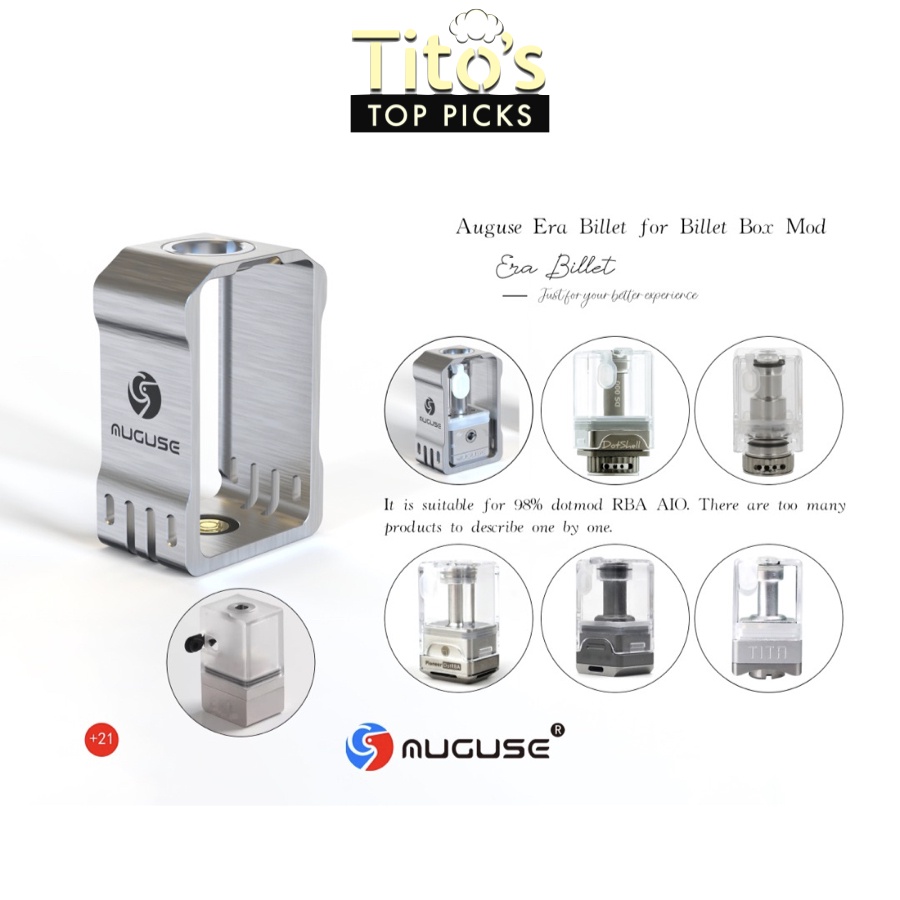 Authentic Auguse Era Billet Adapter Adaptor - Convert DotAio RBA to ...