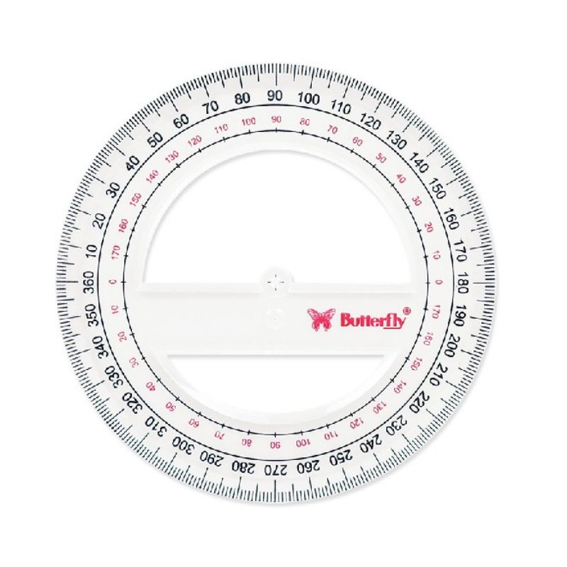 Butterfly Protractor 360/12 CM | Shopee Philippines