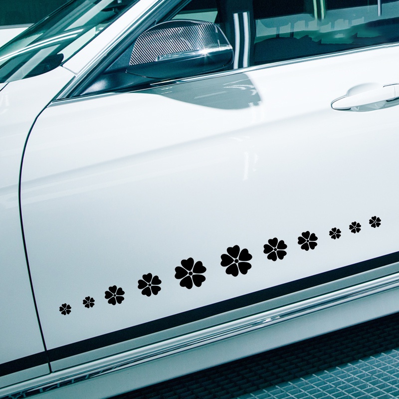 11 Pcs/Set Personalized Scratch car stickers flower body stickers ...
